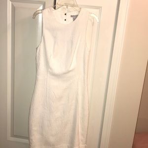 White Dress with Partial Cut Out Back